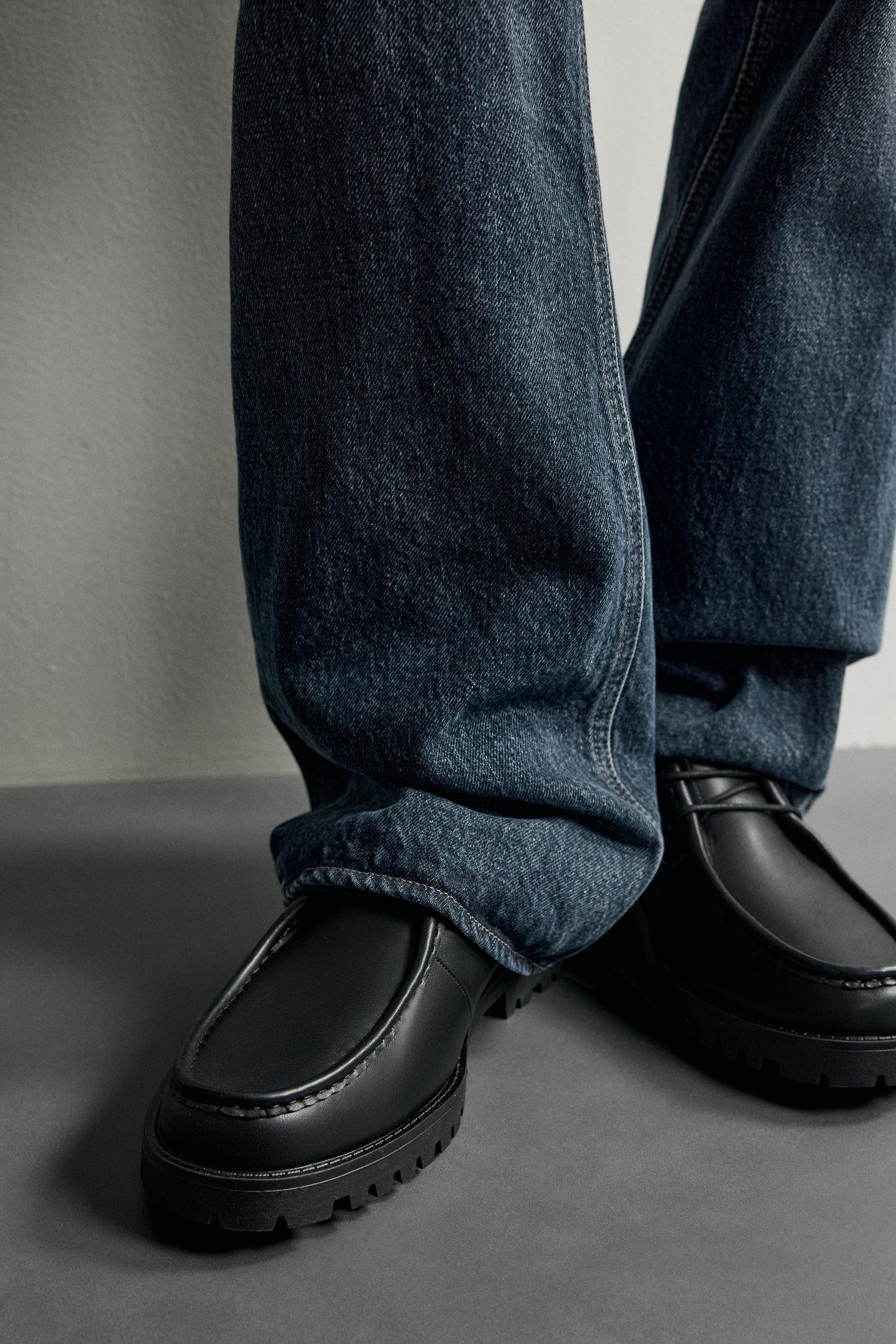 LUG SOLE PIPED SHOES